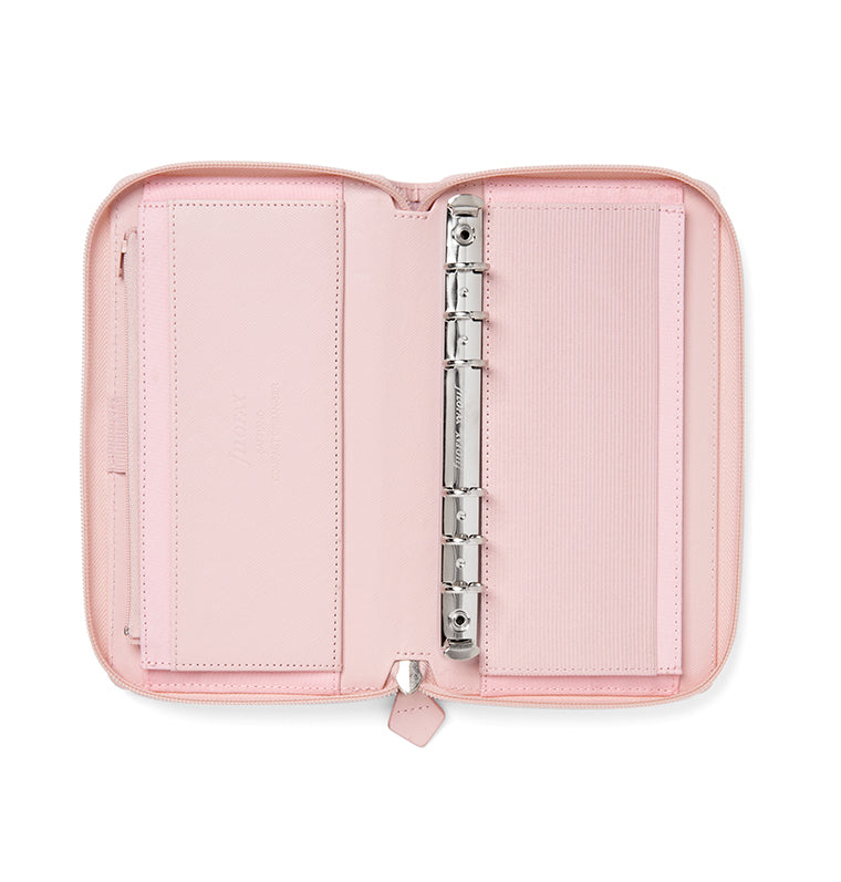 Organiseur Saffiano Zip - Personal Compact Blush