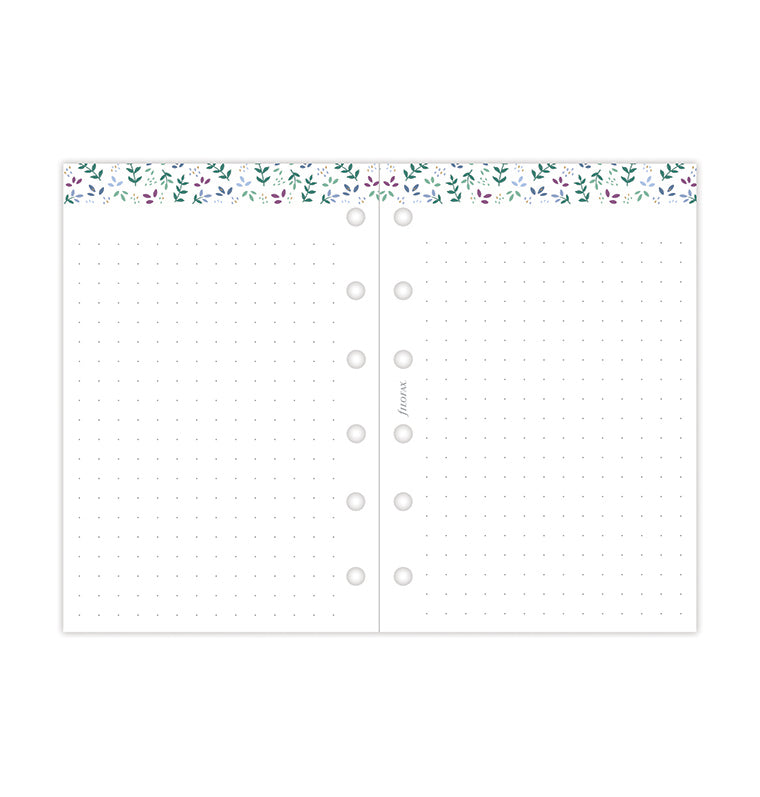 Recharge Calendrier Filofax Semaine sur deux pages Garden - Pocket 2026 26-68292