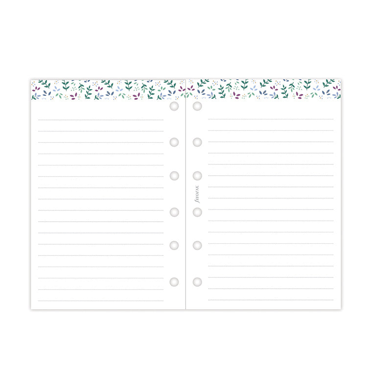 Recharge Calendrier Filofax Semaine sur deux pages Garden - Pocket 2026 26-68292
