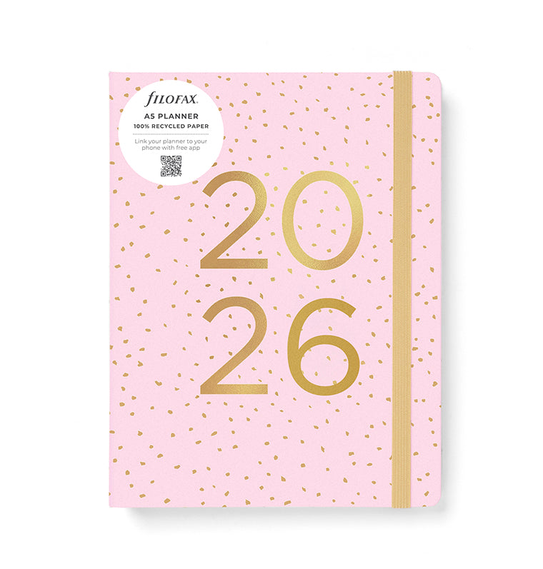 26-68298, Planner Confetti A5 Rose Quartz 2026