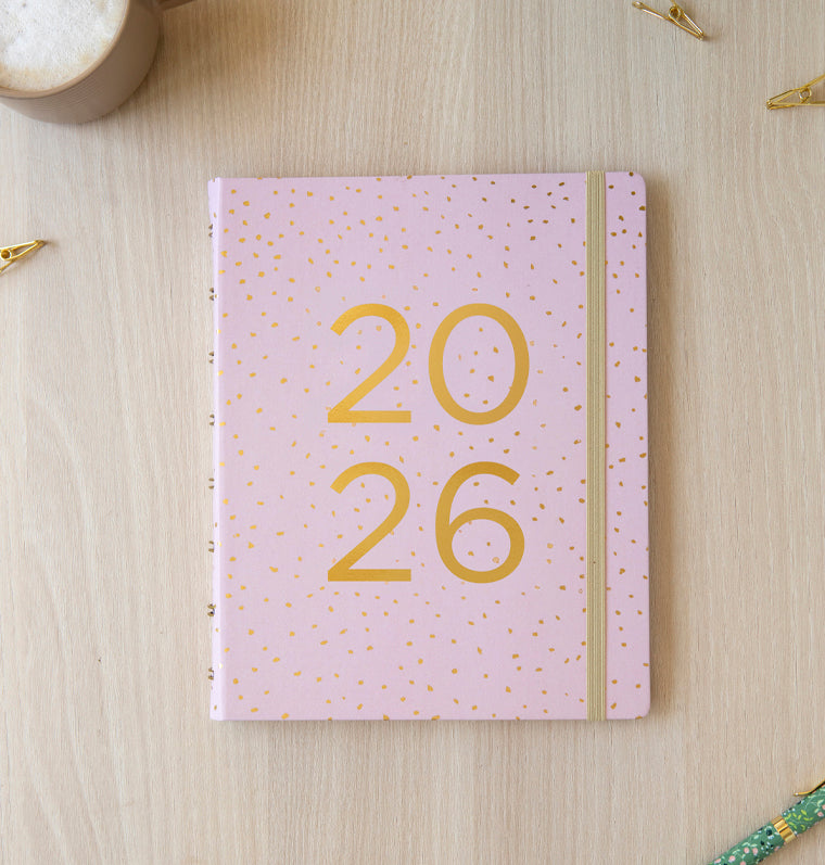 26-68298, Planner Confetti A5 Rose Quartz 2026