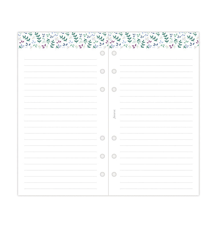 Recharge Calendrier Filofax Semaine sur deux pages Garden - Personal 2026 26-68492