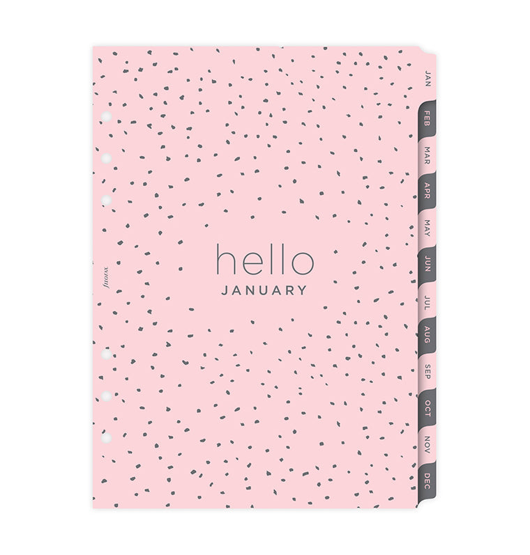 Recharge Calendrier Filofax Semaine sur deux pages Confetti - A5 2026 26-68591