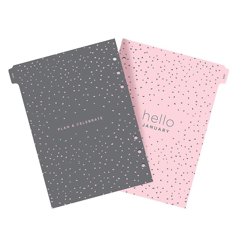Recharge Calendrier Filofax Semaine sur deux pages Confetti - A5 2026 26-68591