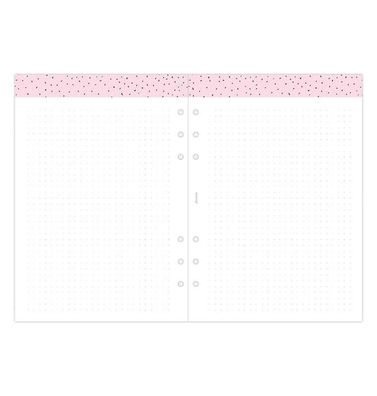 Recharge Calendrier Filofax Semaine sur deux pages Confetti - A5 2026 26-68591