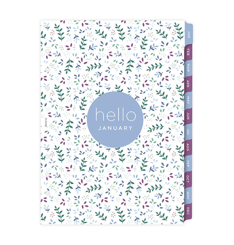 Recharge Calendrier Filofax Semaine sur deux pages Garden - A5 2026 26-68592