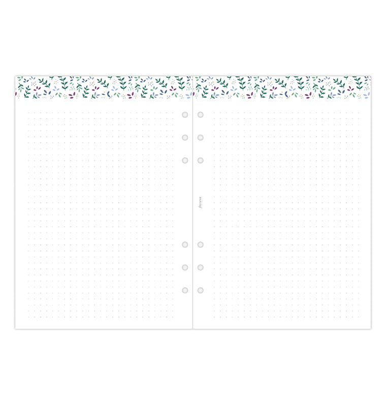 Recharge Calendrier Filofax Semaine sur deux pages Garden - A5 2026 26-68592
