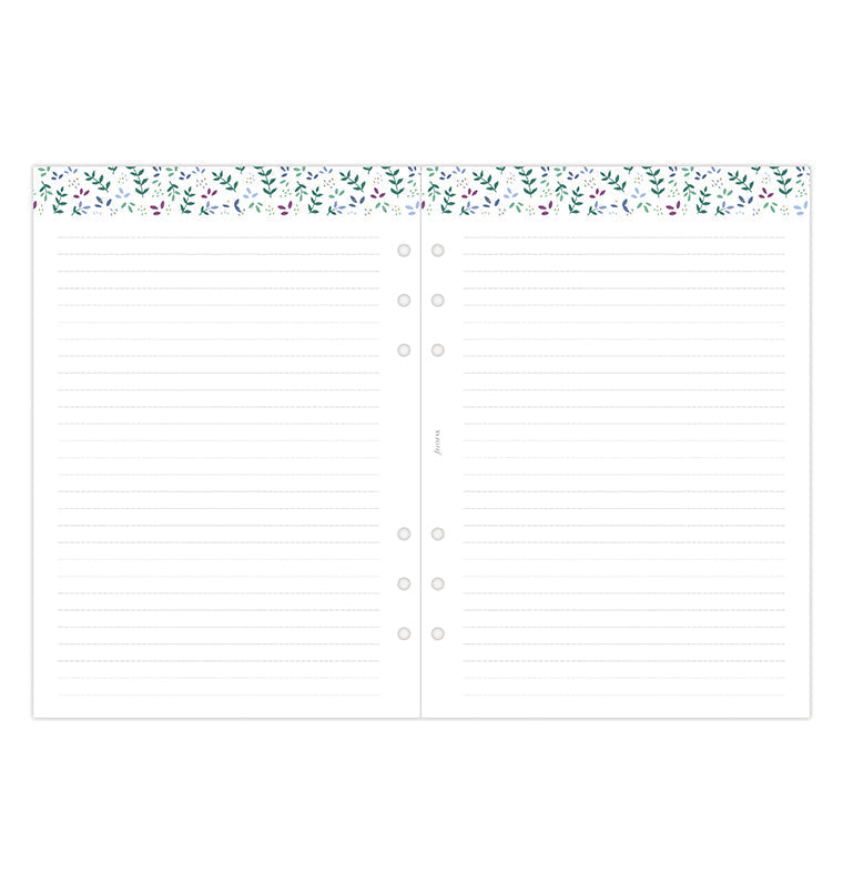 Recharge Calendrier Filofax Semaine sur deux pages Garden - A5 2026 26-68592