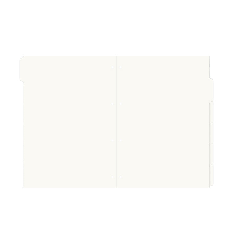Intercalaires 6 positions - Cream - A4