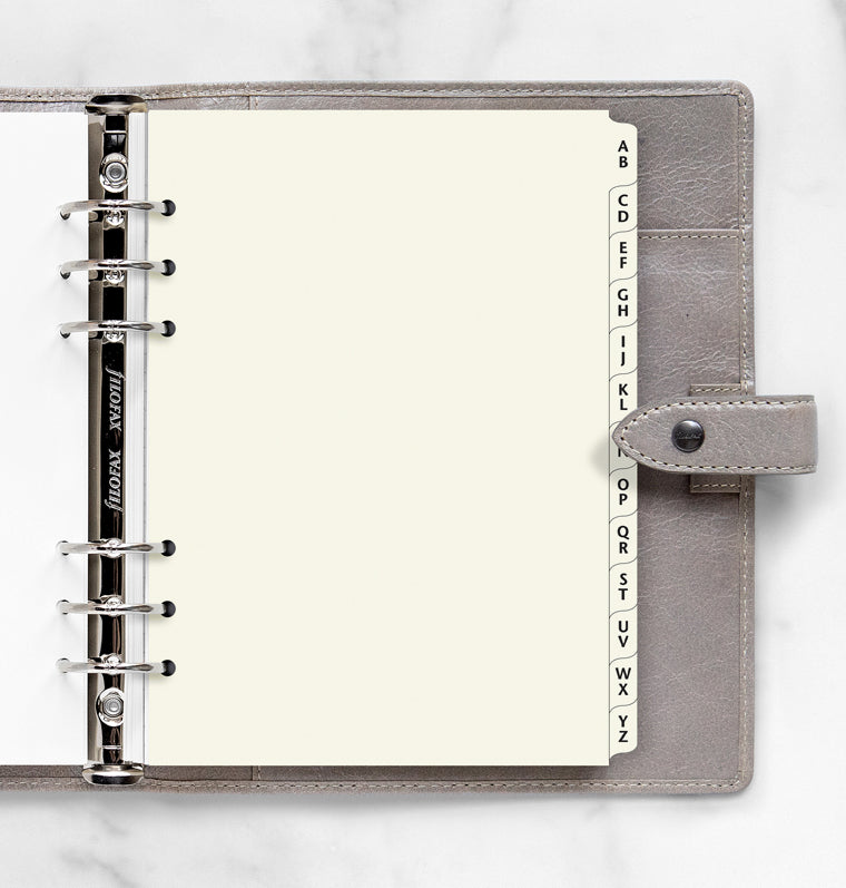 Index alphabétique - coloris crème - A5