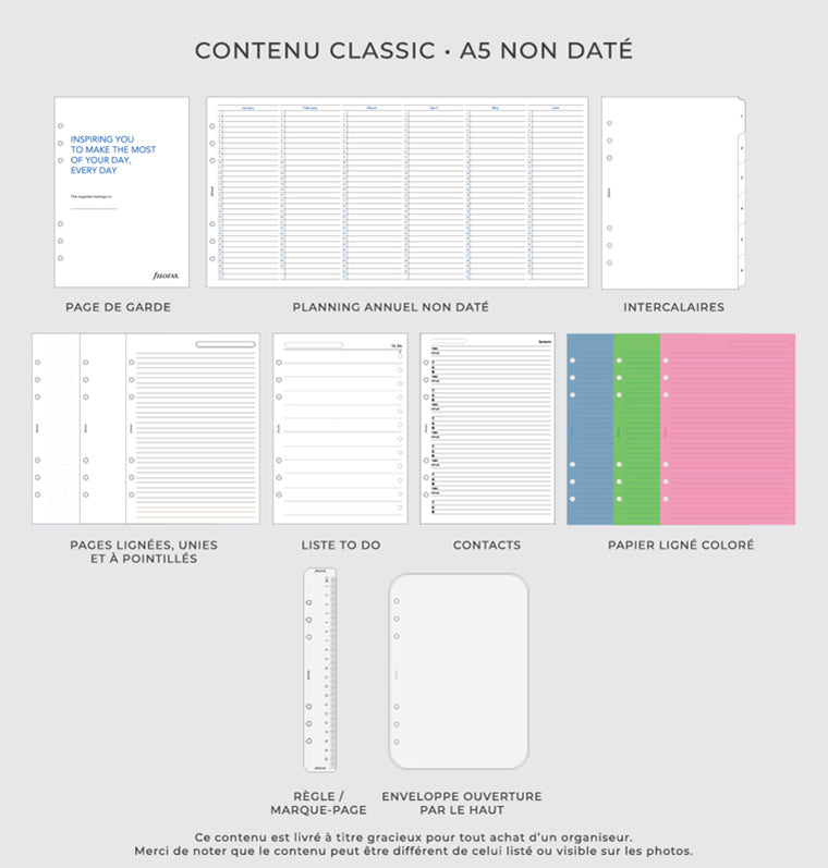 Organiseur Finsbury A5 Classic Fill