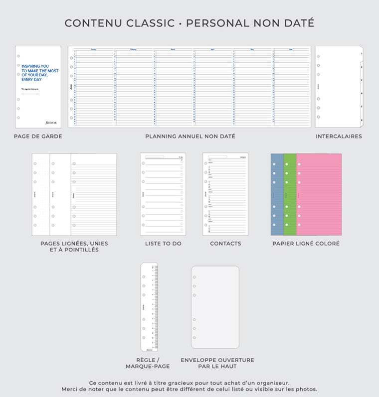 Organiseur Finsbury Personal Classic Fill