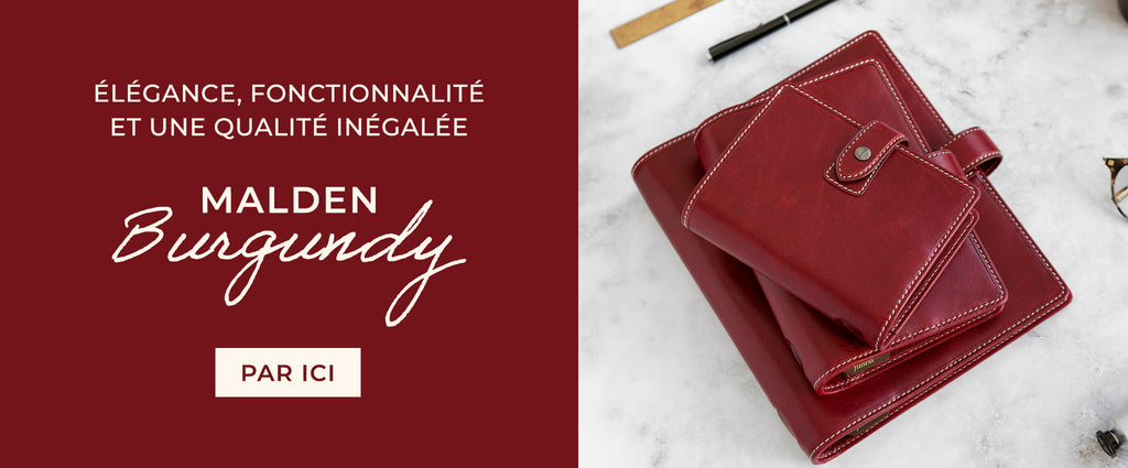 Organiseurs Malden Burgundy