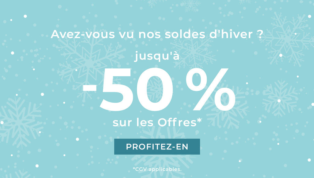 Soldes d'hiver - maintenant jusqu'à -50 %