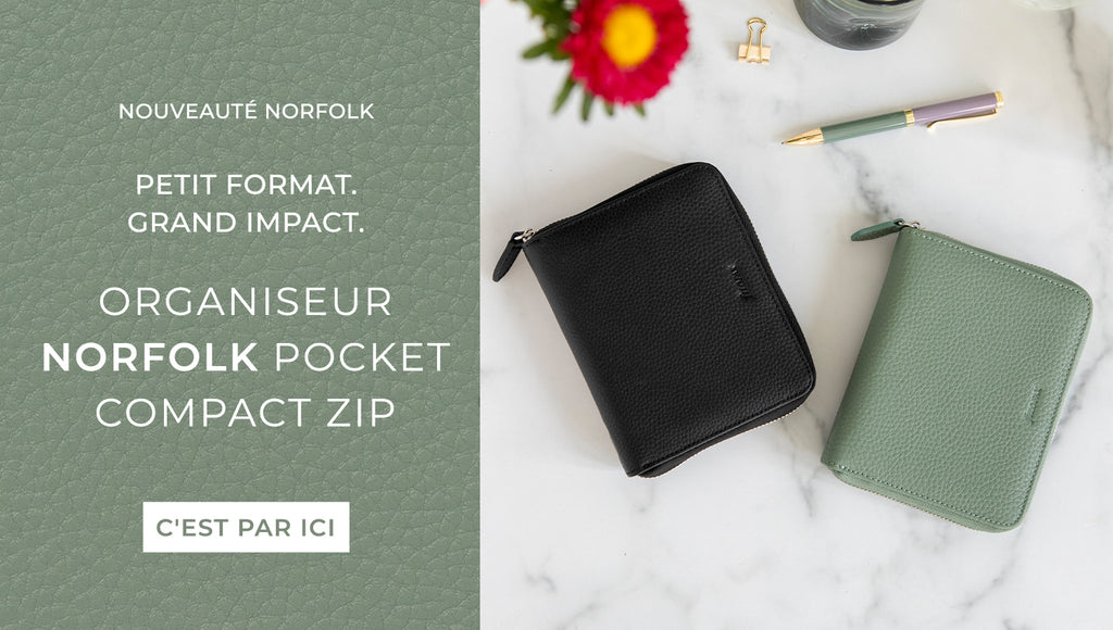 Nouveau : Organiseur Norfolk Pocket Compact Zip