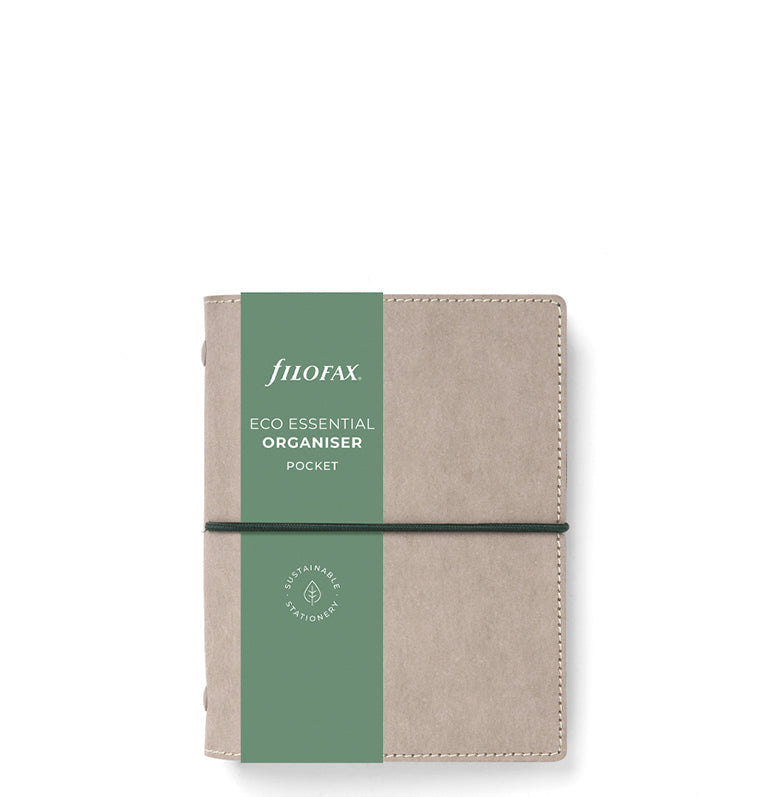 Filofax Eco Essential Pocket Organiser Ash Grey - Packaging