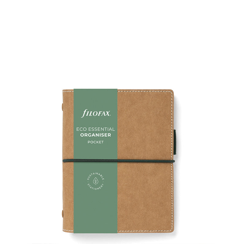 Filofax Eco Essential Pocket Organiser Golden Oak - Packaging