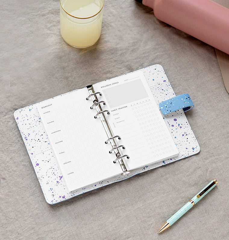 Filofax Wellness Tracker Refill for Personal size Organisers and Clipbook