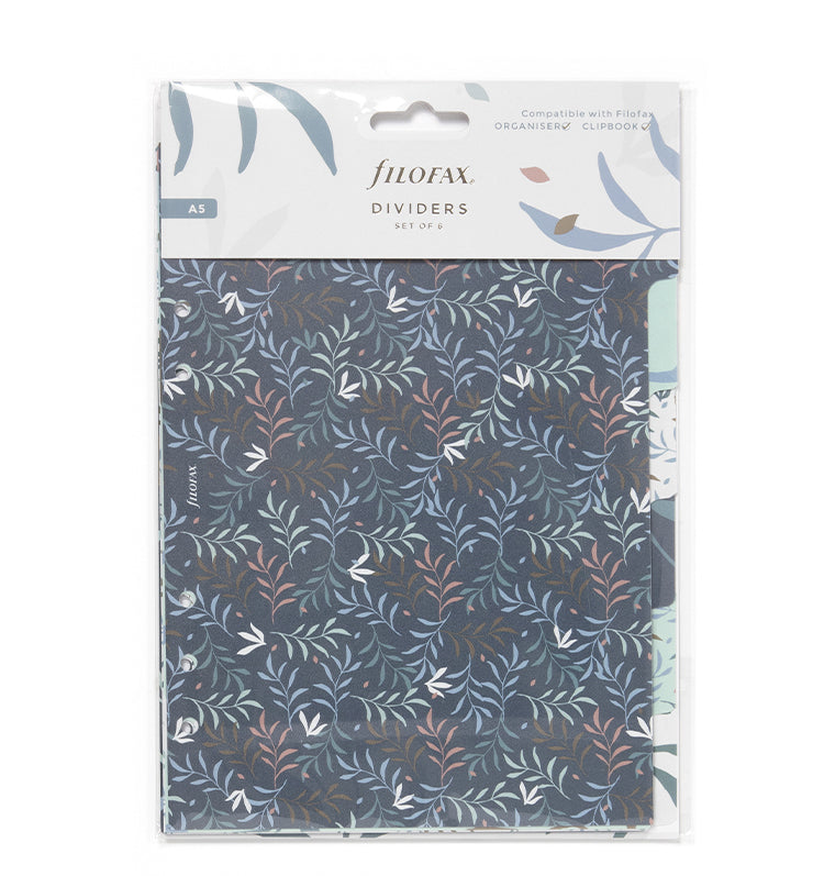 Filofax Botanical A5 Dividers for A5 Organisers and Clipbook - Packaging