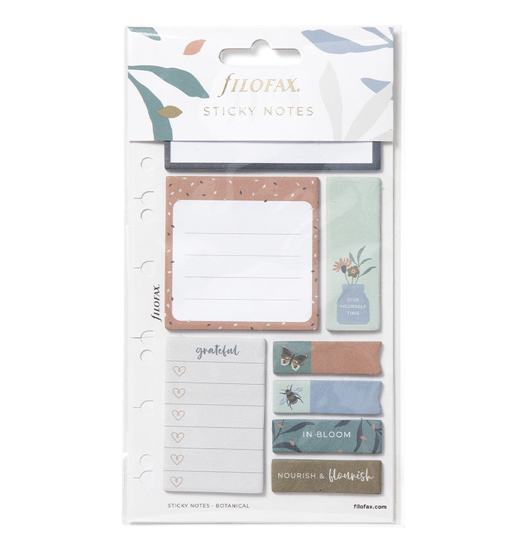 Botanical Sticky Notes by Filofax - in packaging