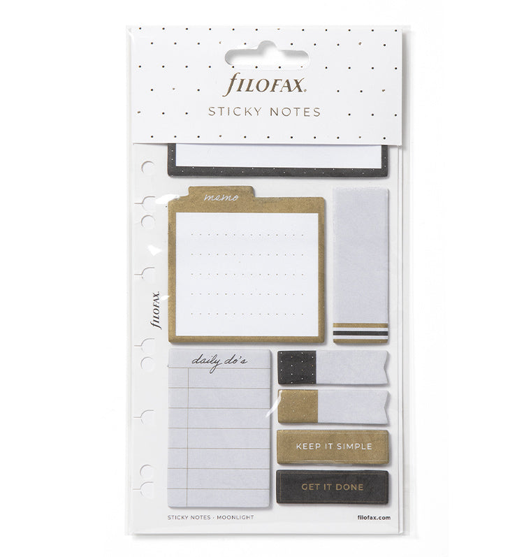 Filofax Moonlight Sticky Notes in packaging