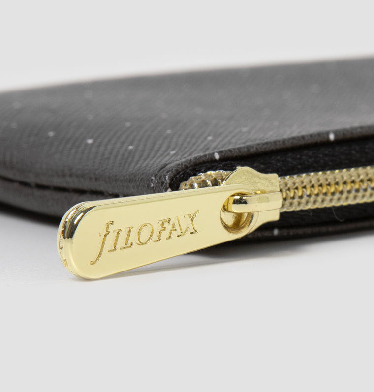 Filofax Moonlight Zipper Pouch - engraved zipper pull