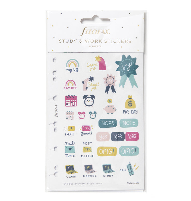 Everyday Study & Work Stickers Filofax