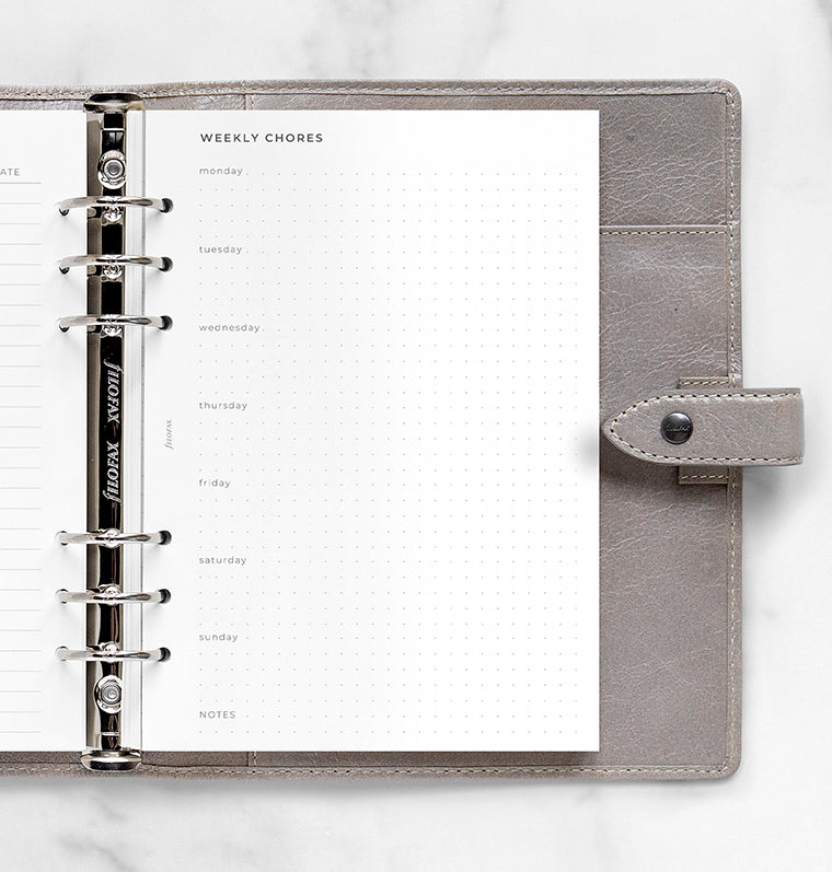 Household Planner Organiser and Clipbook Refill - A5