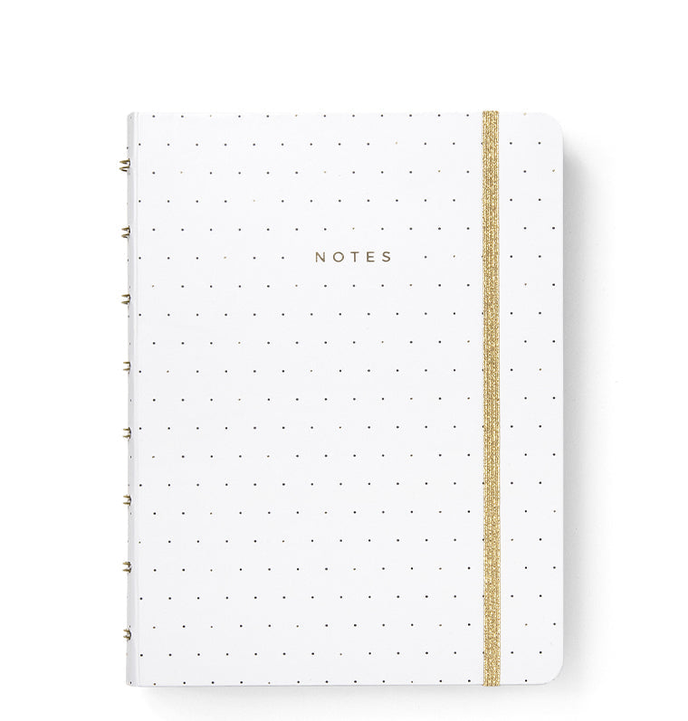 Filofax Moonlight A5 Refillable Notebook in White