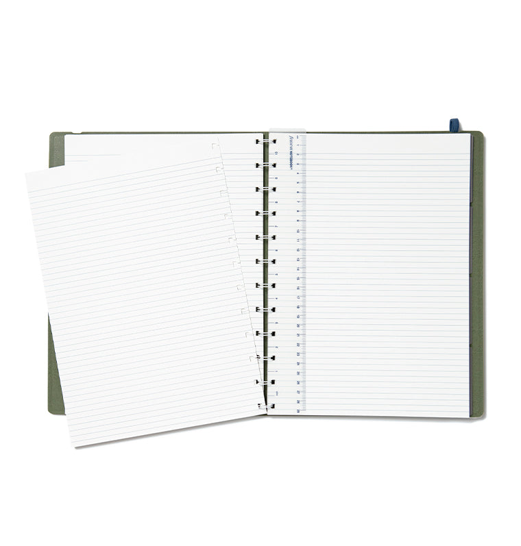 Filofax Contemporary A4 Refillable Notebook in Jade with removable pages