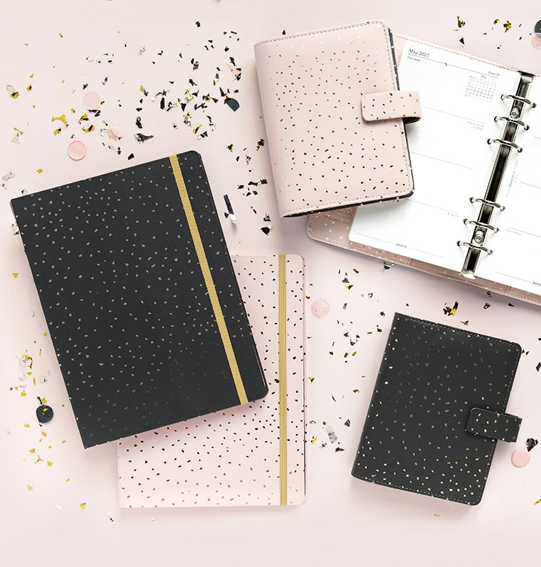 Confetti Organisers and Notebooks