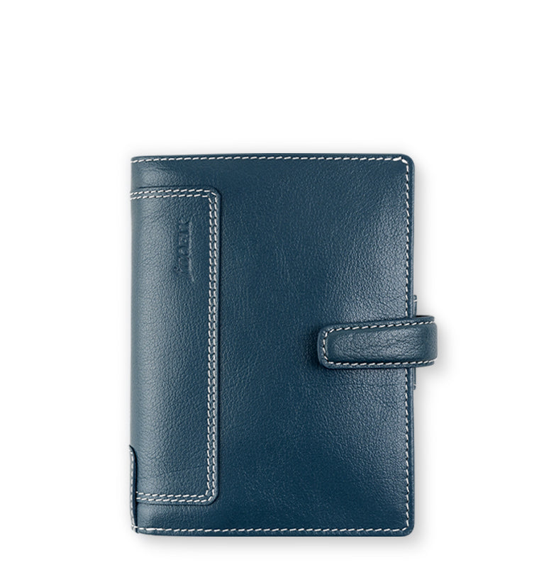 Filofax Holborn Pocket Leather Organiser in Blue