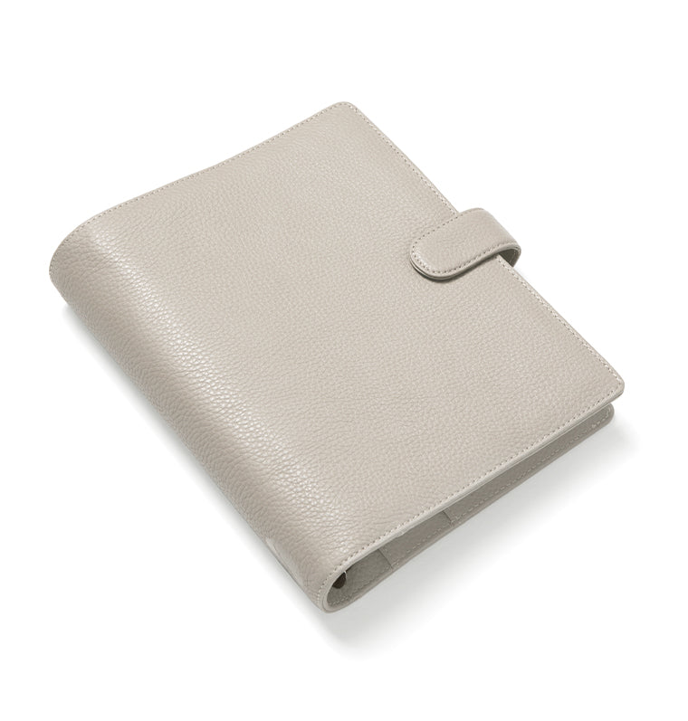 Filofax Norfolk A5 Leather Organiser in Taupe Beige