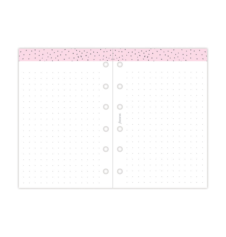 Filofax Confetti Pocket Week On Two Pages 2023 Diary - Dotted Journal Pages