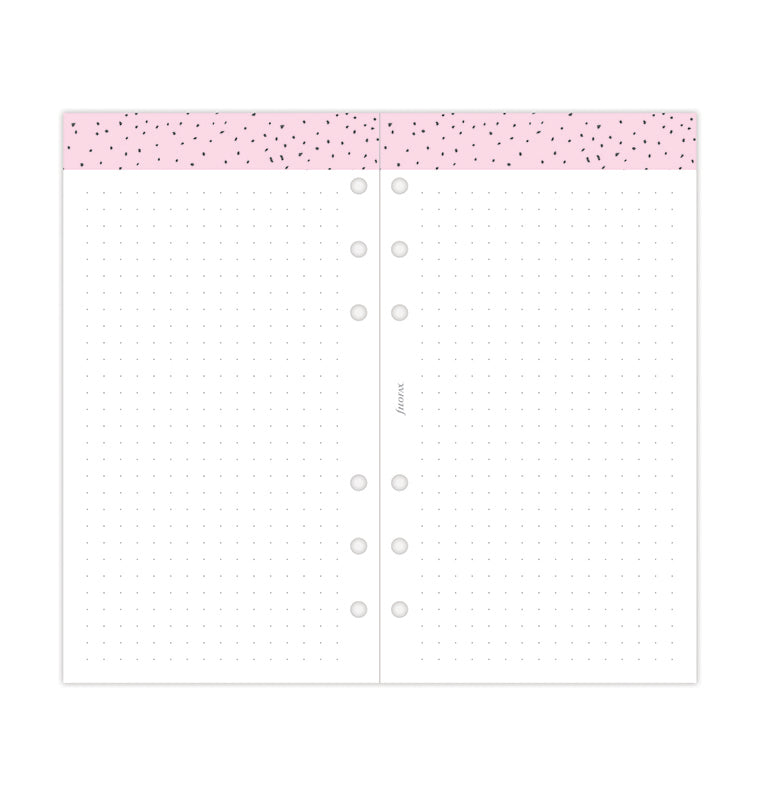 Filofax Confetti Personal Week On Two Pages 2023 Diary - Dotted Journal Pages