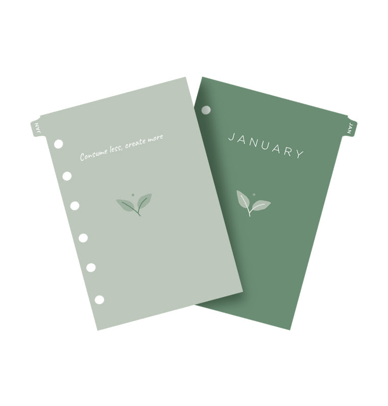 Filofax Eco Week On Two Pages 2024 Diary Refill - Pocket Dividers