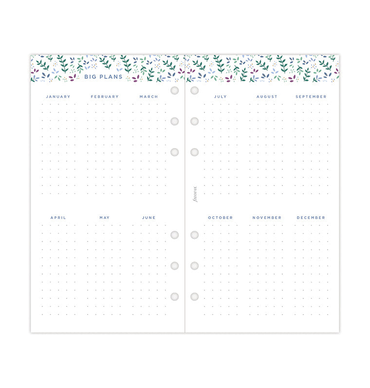 Garden Week On Two Pages Diary - Personal 2024 Multilanguage - Filofax