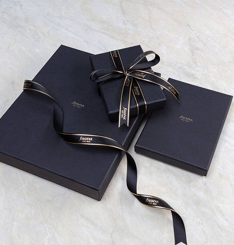 Filofax Chester Personal Slim Leather Organiser are packaged in elegant boxes