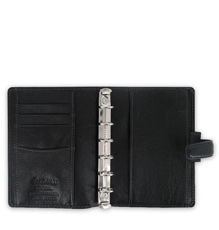 Filofax Holborn Pocket Leather Organiser in Black