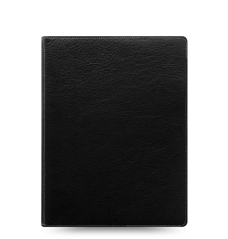 Heritage A5 Compact Black Leather Organiser