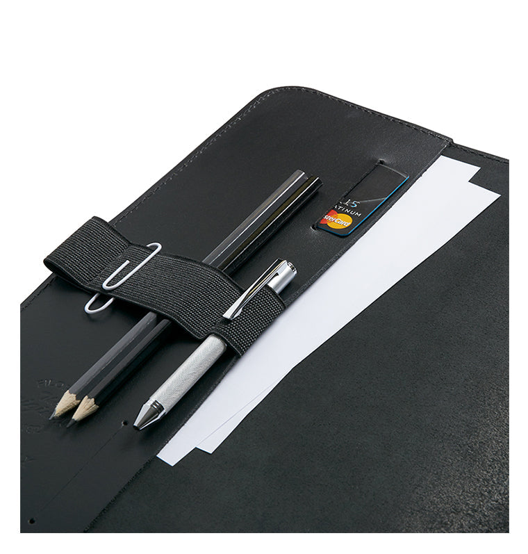 Filofax The Original A4 Leather Folio with multifunctional pockets